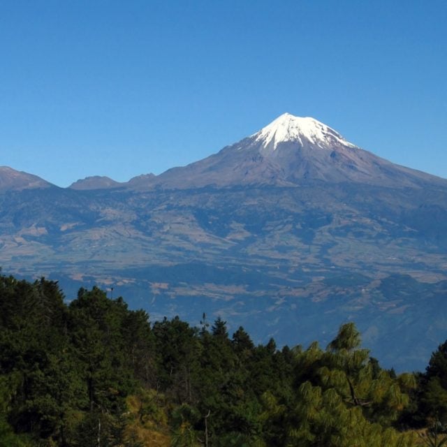 Pico de Orizaba in Mexico is the third highest mountain in all of North America.