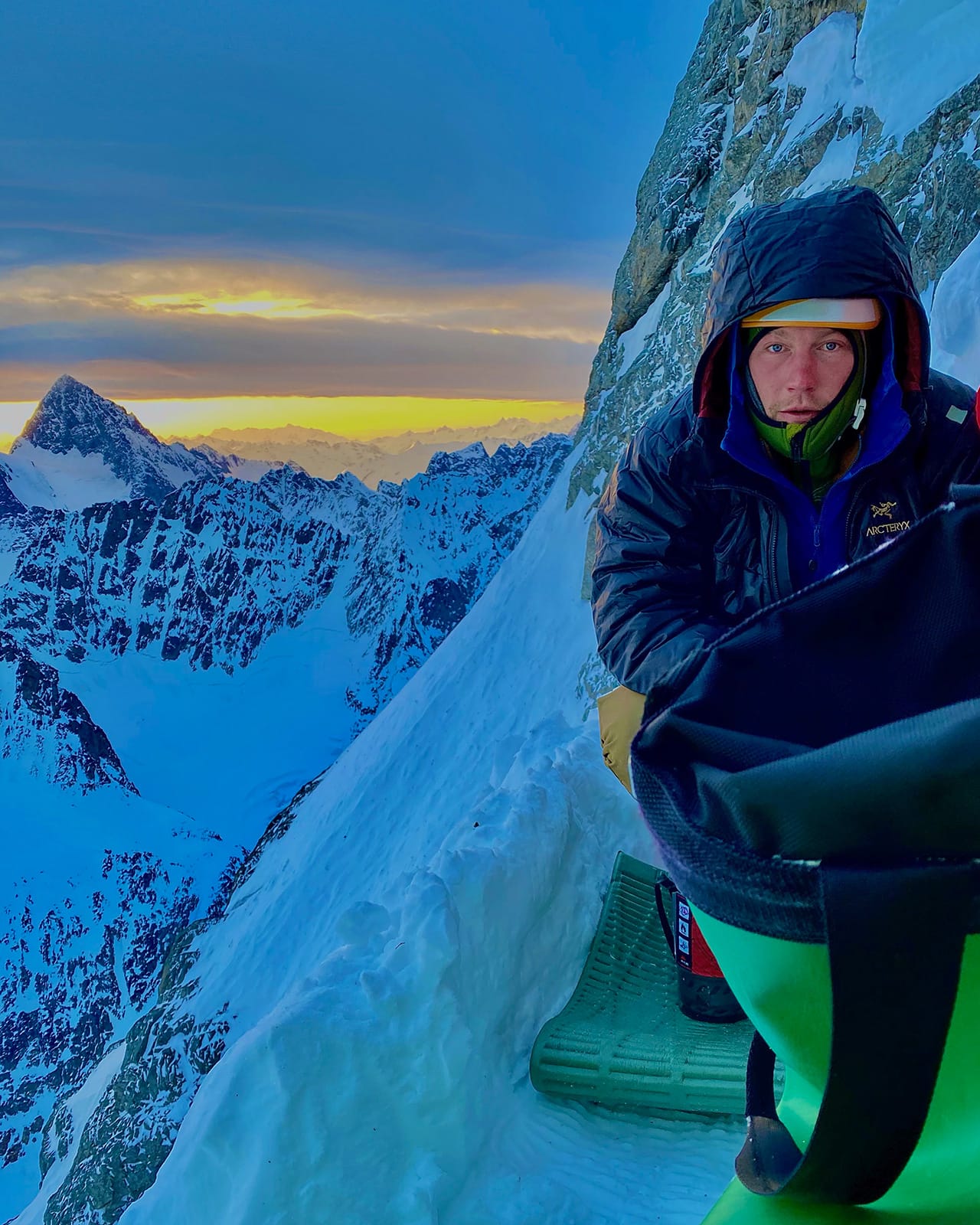 Ryan Driscoll in Alaska - Synnott Mountain Guides